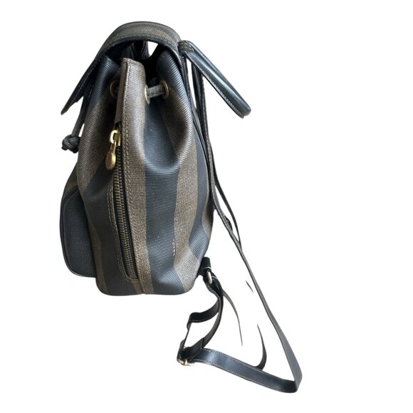 Fendi Pequin PVC  Leather Backpack - Picture 5 of 9